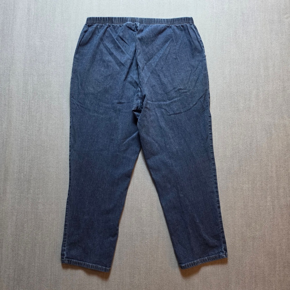 Just My Size Jeans Women 1X Petite Blue Elastic Waist Comfort Stretch Denim - Picture 2 of 15